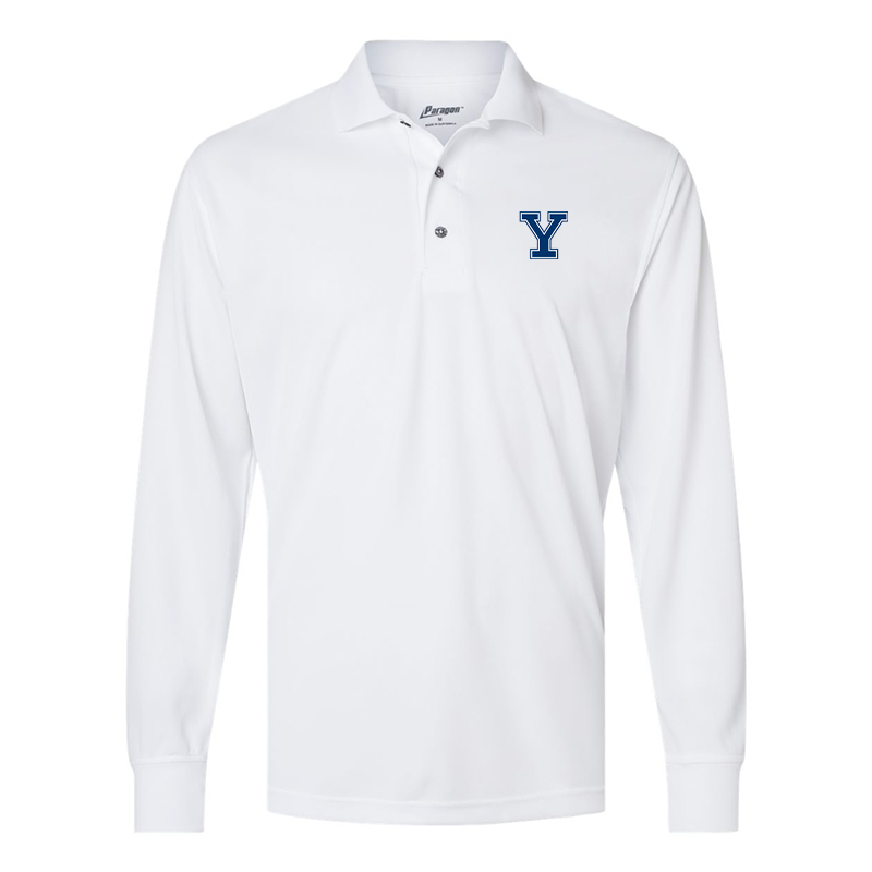 Men's Yale Bulldogs Paragon Prescott Long Sleeve Polo